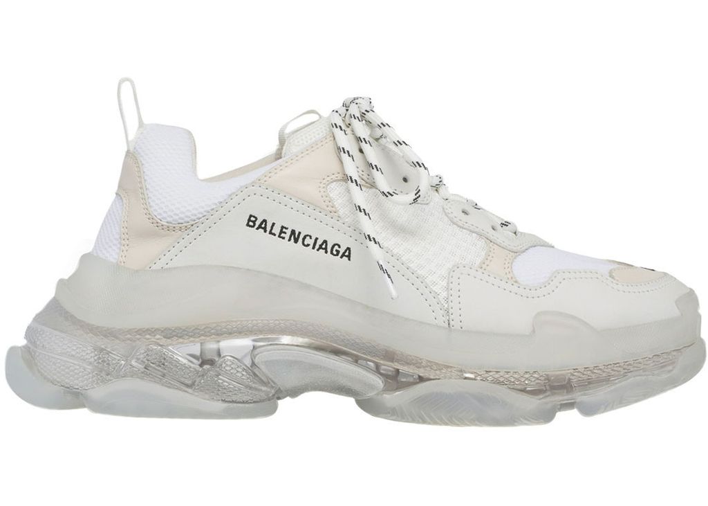 BALENCIAGA TRIPLE S CLEAR SOLE TRAINERS grey (PK)