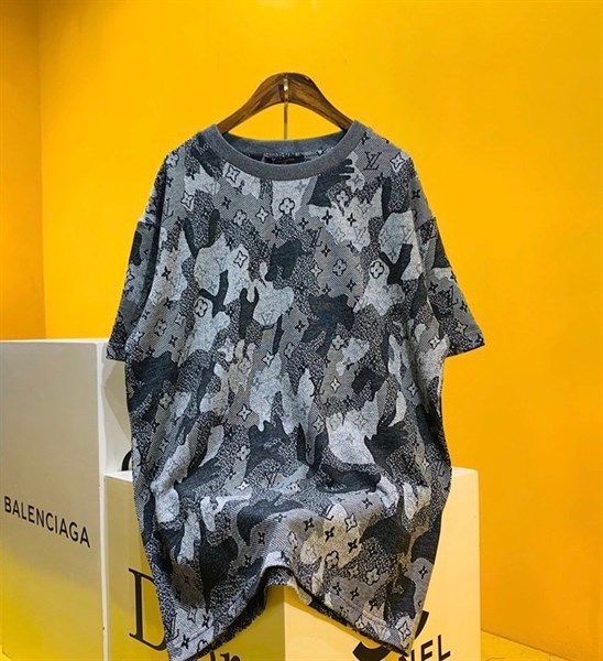 LV CAMO JACQUARD T-SHIRT (1:1)