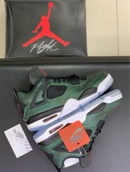 Jordan 4 Green Laser F&F