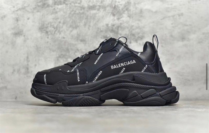 Balenciaga Triple S all black print 2020 (PK)