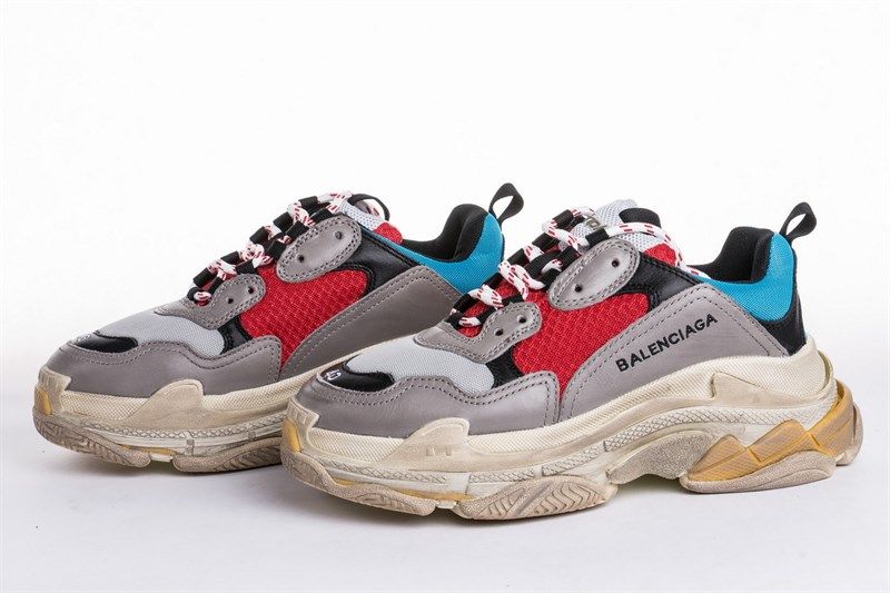 Balenciaga Triple S Trainers |Red-Blue|(1:1)