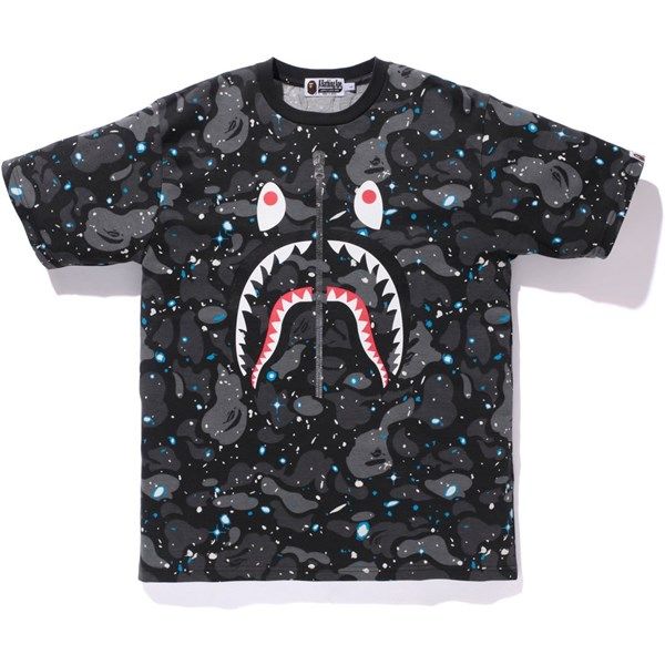 BAPE shark SPACE CAMO T-SHIRT