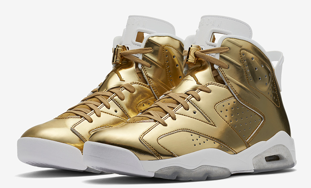Jordan 6 Pinnacle Metallic Gold