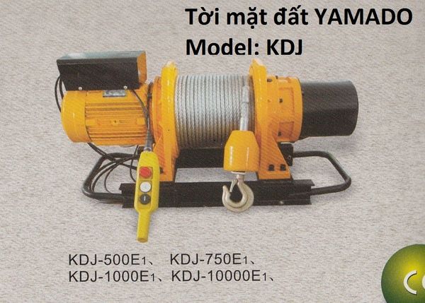 Máy Tời Mặt Đất YAMADO KDJ-1000E1 (380V)