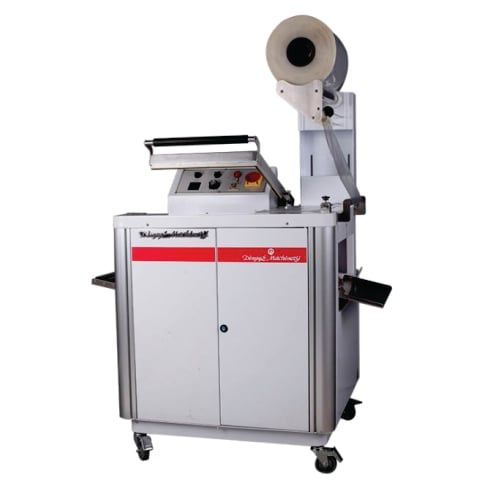 Máy cắt dán màng co 2 in 1 bán tự động