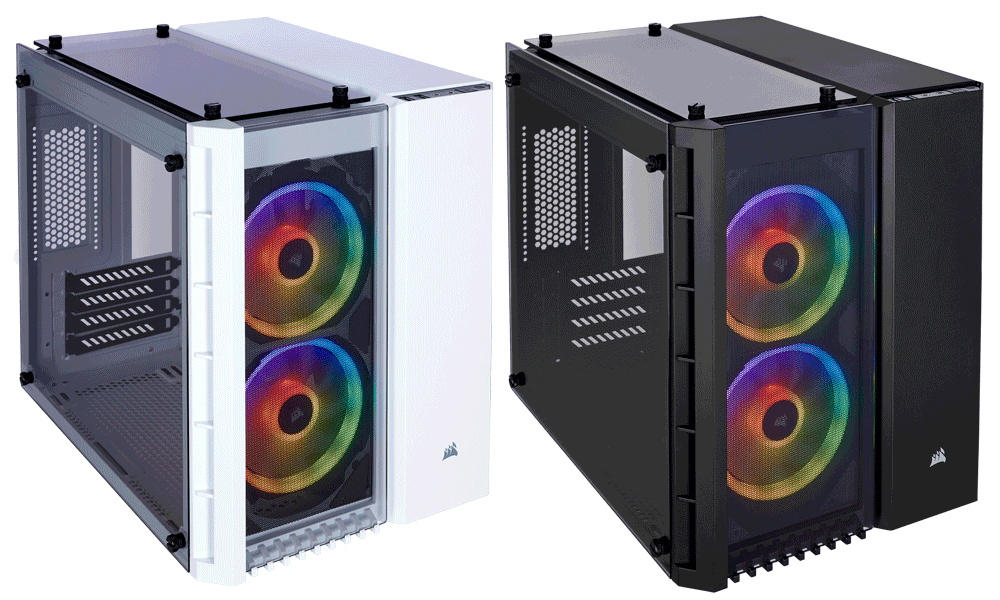 Case Corsair Crystal 280X RGB TEMPERED GLASS (M-ATX)