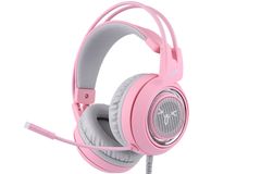 Tai nghe Somic G951 Virtual 7.1 Kitty Ear Pink Gaming Headset