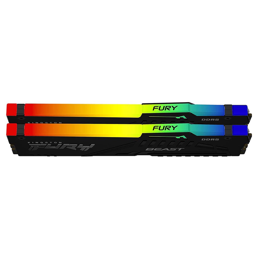 Ram PC Kingston Fury Beast RGB 32GB 5600MHz DDR5 (2x16GB) KF556C40BBAK2-32