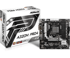 Mainboard ASRock A320M Pro4 - Socket AM4