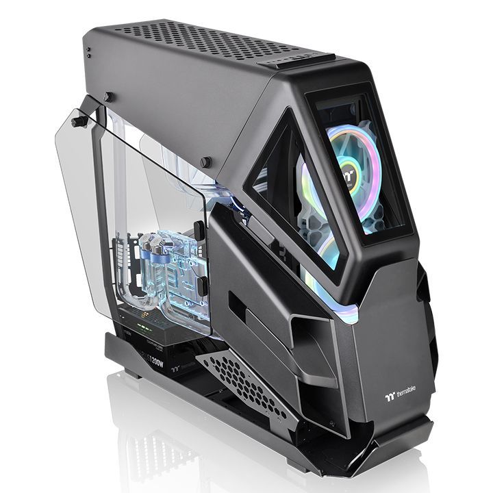 Case Thermaltake AH T600 Back - Snow Full tower