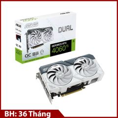 VGA ASUS Dual RTX 4060 Ti White OC Edition 8GB GDDR6