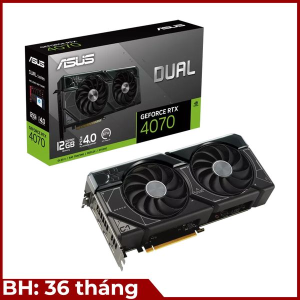 VGA ASUS Dual GeForce RTX™ 4070 OC Edition 12GB GDDR6X