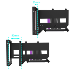 Bộ dựng card PCI-E 4.0 Cooler master Universal Vertical GPU Holder Kit Ver.2