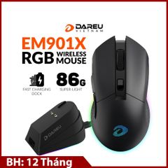 Chuột không dây Gaming DAREU EM901X RGB – SUPERLIGHT, FAST CHARING DOCK