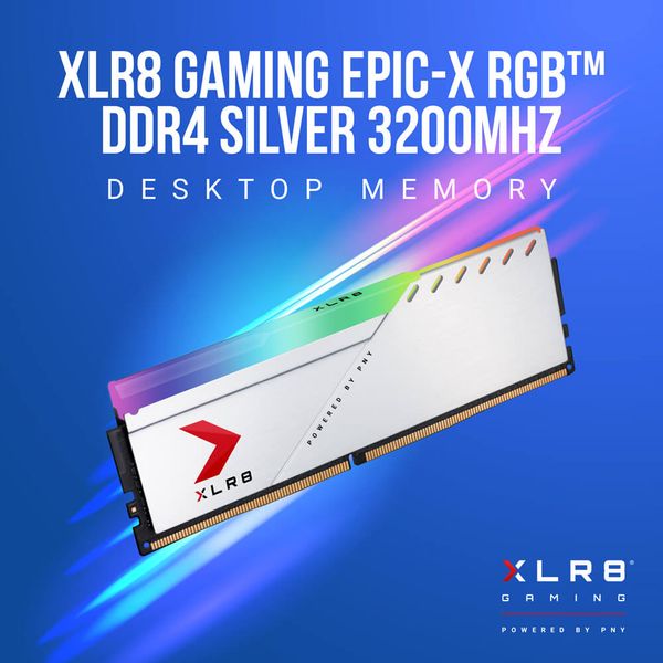 RAM PNY XLR8 RGB DDR4 Silver 3200MHz