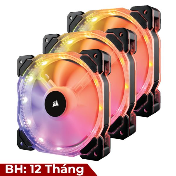 Fan Corsair HD120 RGB LED - Hộp 3 FAN - with controller