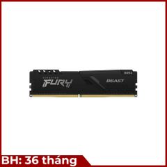 RAM Kingston DDR4 16GB 2666 Mhz  CL16 DIMM FURY Beast Black