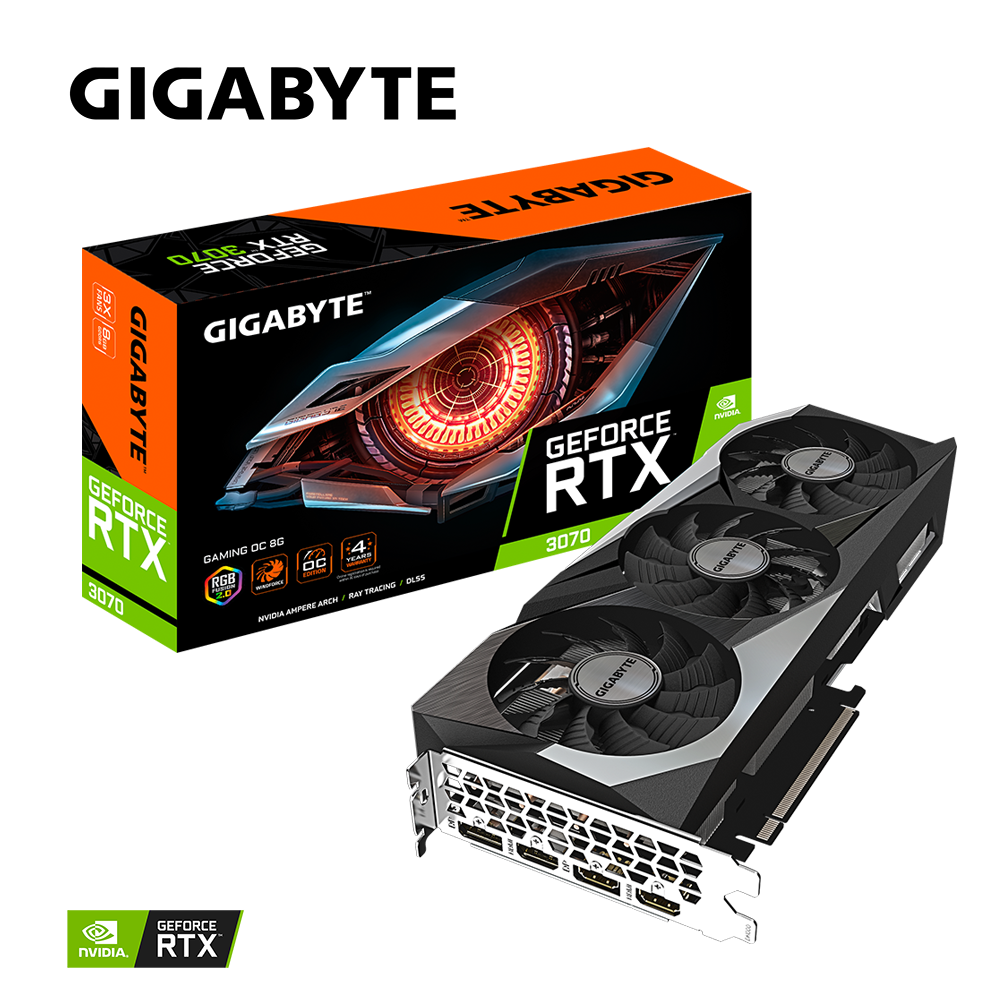 VGA Gigabyte GeForce RTX 3070 Gaming OC 8G