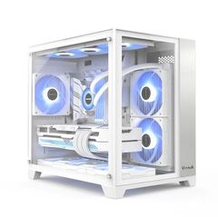 Case VITRA CRYSTAL S1 WHITE M-ATX