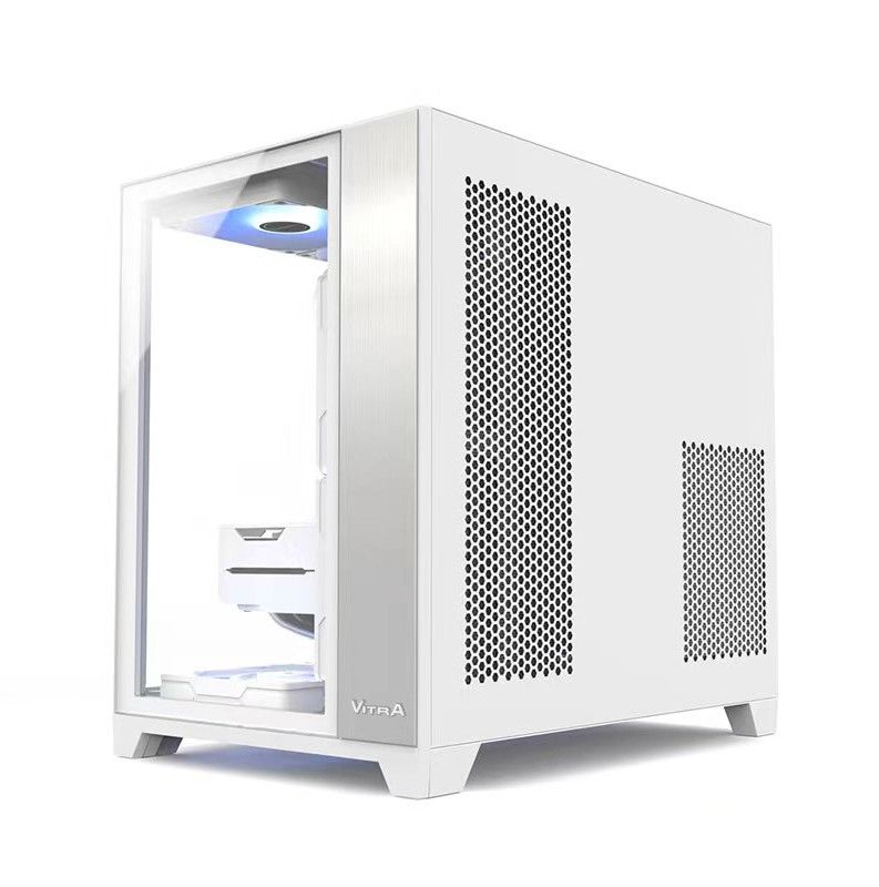 Case VITRA CRYSTAL S1 WHITE M-ATX