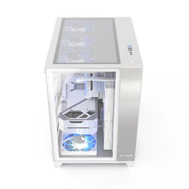 Case VITRA CRYSTAL S1 WHITE M-ATX