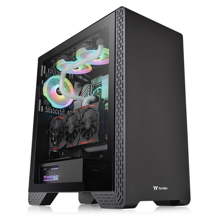 Case Thermaltake S300 Temperd Glass Black