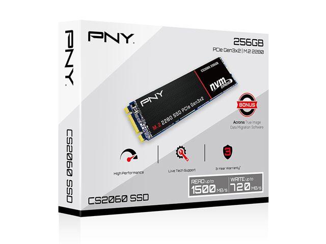 SSD PNY CS2060 256G M2-PCIe NVMe