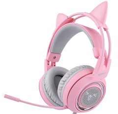 Tai nghe Somic G951 Virtual 7.1 Kitty Ear Pink Gaming Headset