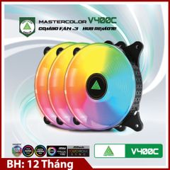 Combo Fan + Hub VSPTECH LED RGB V400C x3 fan