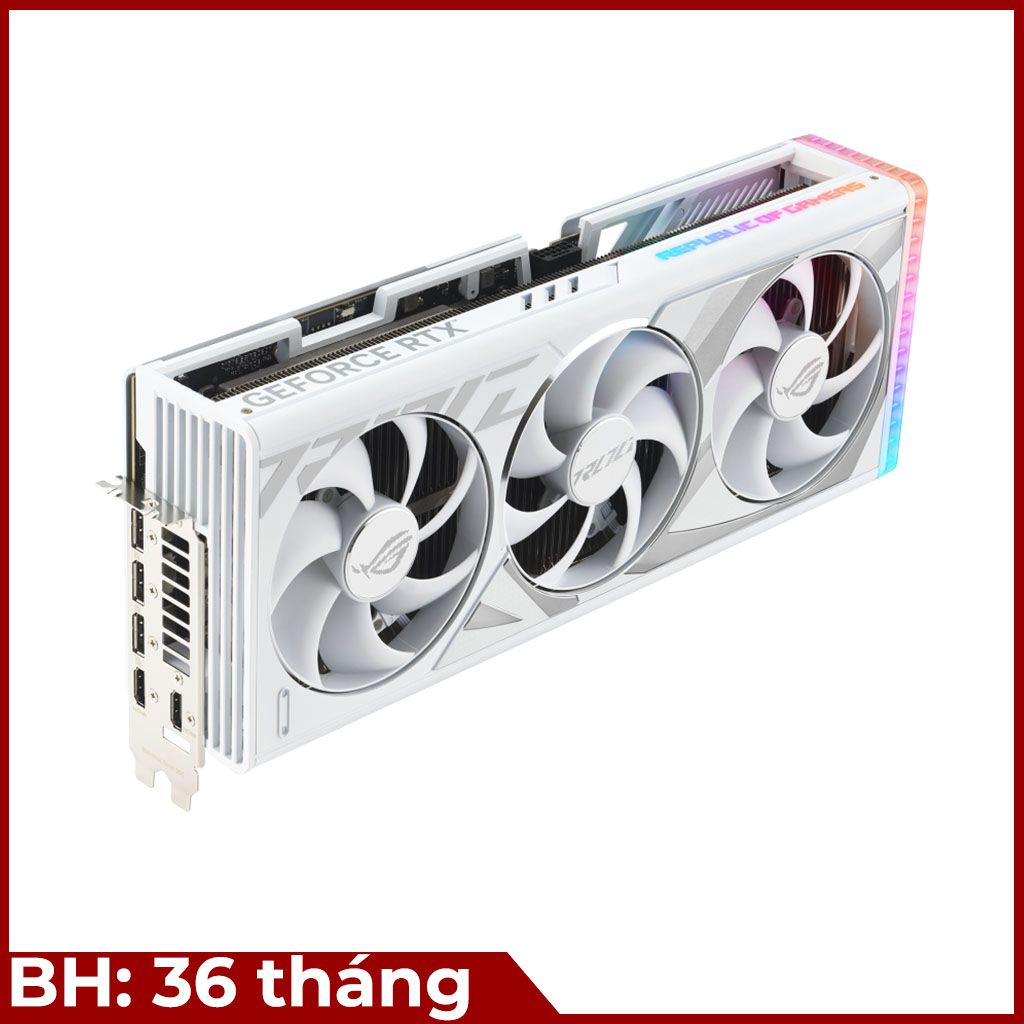 VGA ASUS ROG Strix RTX 4090 24GB GDDR6X White OC Edition