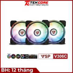 Bộ 3 quạt VSP V306C led ARGB sync