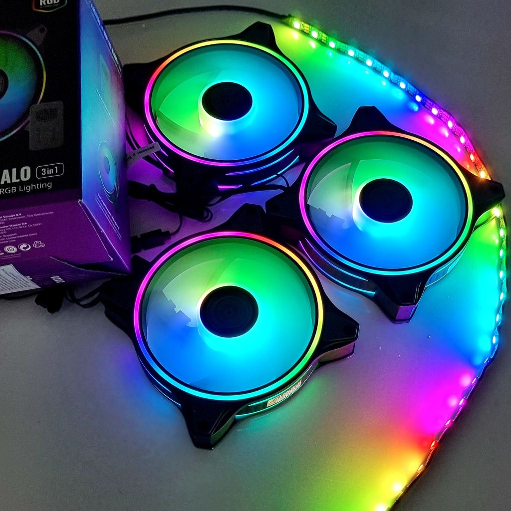 Fan Cooler Master MF120 Halo 3 in 1 (Bộ 3 fan)