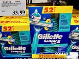 sét 5 cây Dao cạo râu 2 lưỡi - Gillette Sensor Plus 2 - hàng Mỹ .