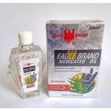 Dầu Gió Con Ó 2 nắp màu trắng bạc Eagle Brand Medicated Oil Aromatic(24ml) chính hãng Mỹ .