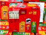 Bánh Snack Khoai Tây Pringles Mỹ Thùng 36 Hộp Mix 3 Vị  1.4kg .