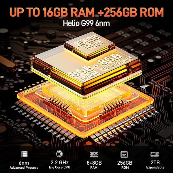 (New 2024) Ulefone Armor 21 | Android 14, Loa to 122dB, Helio G99, 16GB + 256GB, Camera chính 64MP + Camera nhìn đêm 24MP, 6,58