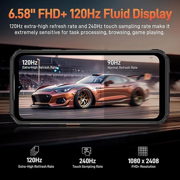(New 2024) Ulefone Armor 21 | Android 14, Loa to 122dB, Helio G99, 16GB + 256GB, Camera chính 64MP + Camera nhìn đêm 24MP, 6,58