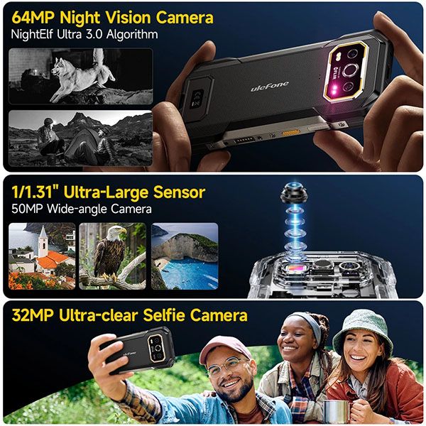 Ulefone Armor 27T Pro 5G Siêu Bền, 10600mAh, Android 14, Camera Đêm 50MP + 64MP, 6,78