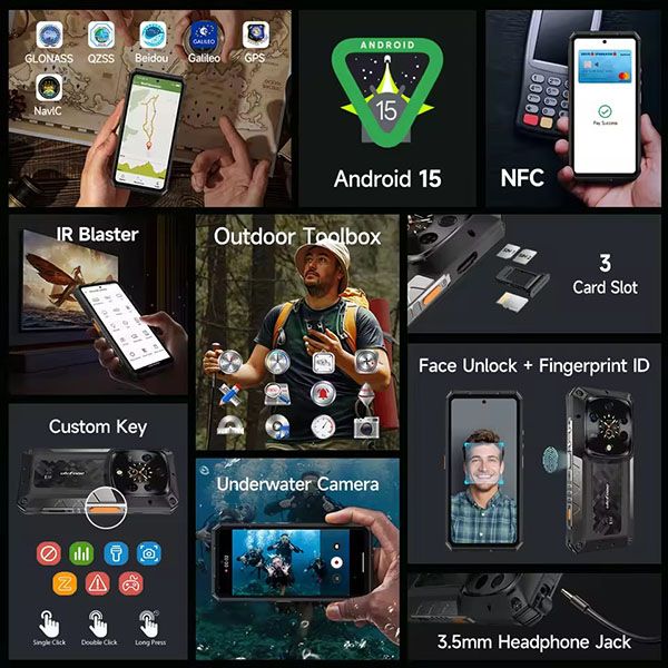 Ulefone Armor 28 Pro 5G AI | Dimensity 7300, 32(16+16), 512GB Rom, 6.67