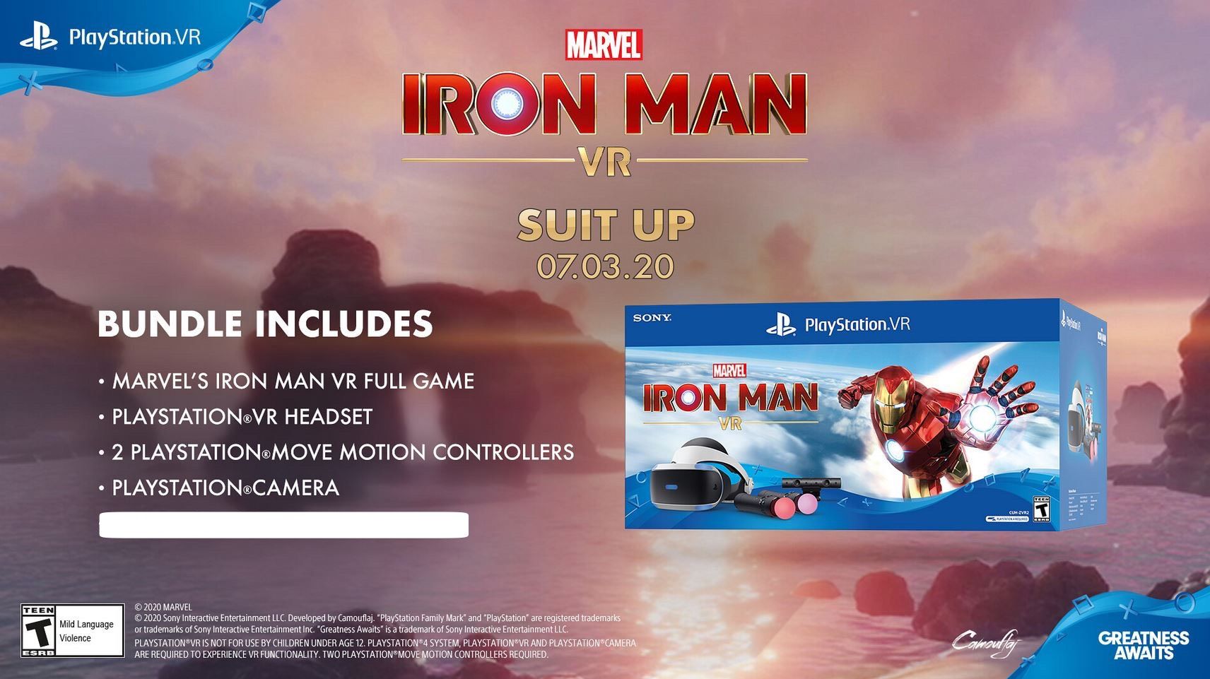 Playstation VR Marvel's Iron Man VR Bundle