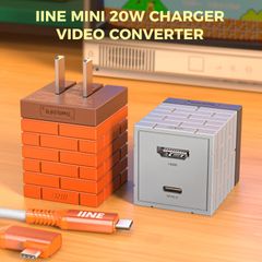 IINE 2-in-1 Mini 20W Charging & Video Converter cho Switch 4K30HZ 1080P60HZ