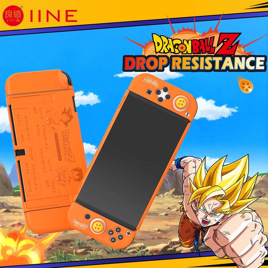 IINE Bộ case ốp bảo vệ máy Nintendo OLED và Joy-Con Dragon Ball