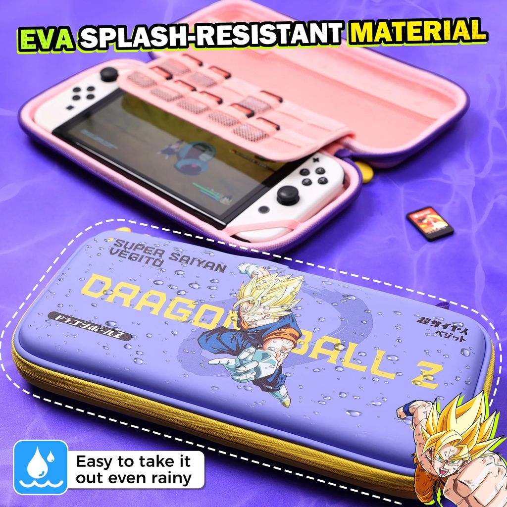 IINE Bóp đựng máy Nintendo OLED hình Dragon Ball Vegito & Majin