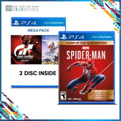 845- Bộ 3 game Marvel's Spiderman + Horizon Zero Dawn + Gran Turismo Sport