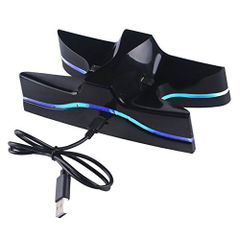 UFO Blue Led PS4 Game Controller Charging Stand With USB Charging