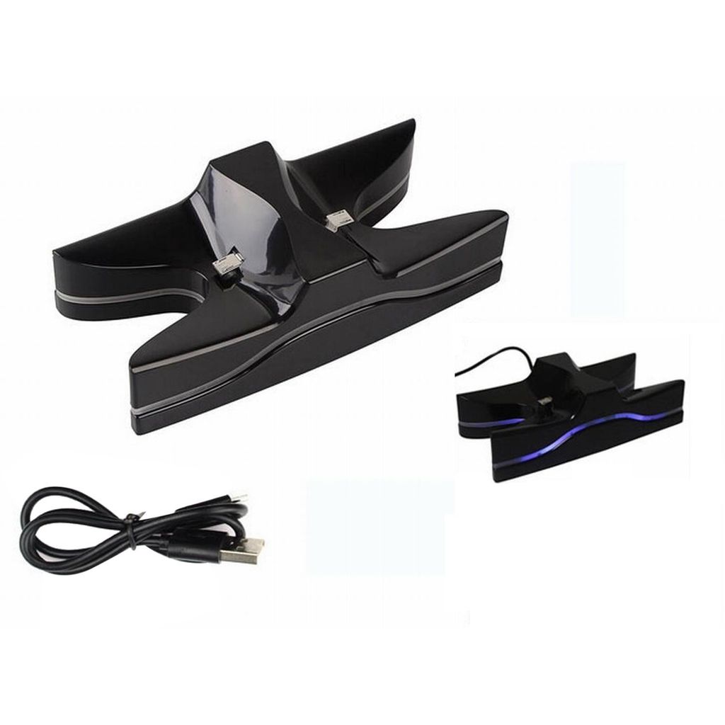 UFO Blue Led PS4 Game Controller Charging Stand With USB Charging