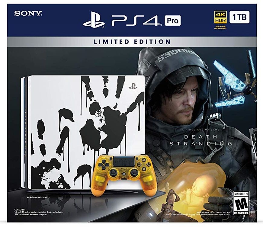 PlayStation 4 Pro 1TB Limited Edition Console - Death Stranding Bundle