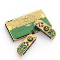 IINE Bộ case ốp bảo vệ máy Nintendo OLED và Joy-Con Zelda: Tears of The Kingdom