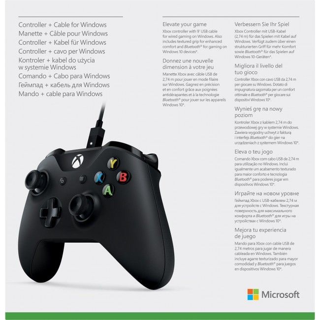 Xbox One S Controller and Cable For Window