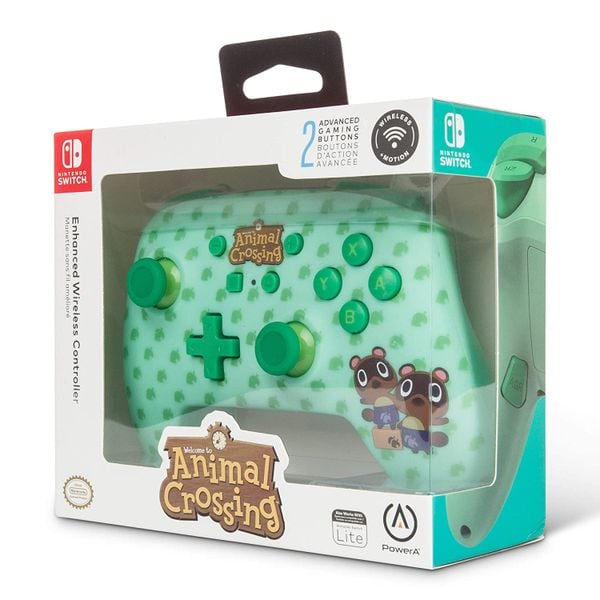 PowerA Enhanced Wireless Controller for Nintendo Switch - Animal Crossing: Timmy & Tommy Nook